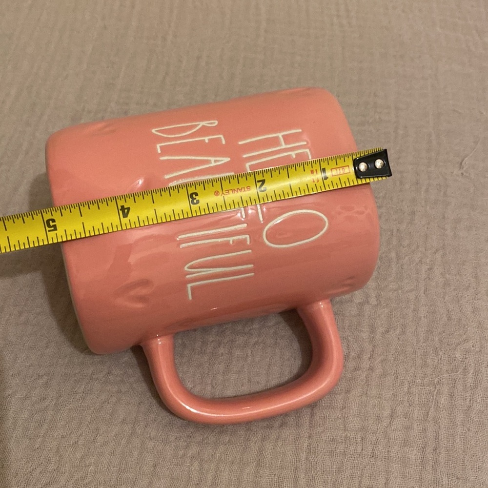Rae DUNN Pink Ceramic Mug - Hello Beautiful - Picture 6 of 7